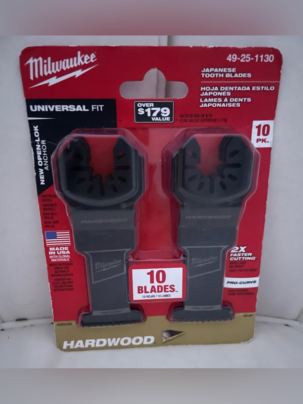 MILWAUKEE-49-25-1230- 1-3/8"  Multi-Tool Oscillating Blade 10 - Pack NEW